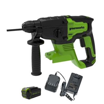 Перфоратор аккумуляторный Greenworks GD24SDS2K4 (арт. 3803007UB)
