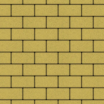 Тротуарная плитка Выбор ПРЯМОУГОЛЬНИК Б.2.П.8 Гладкий Желтый 200х100х80 мм