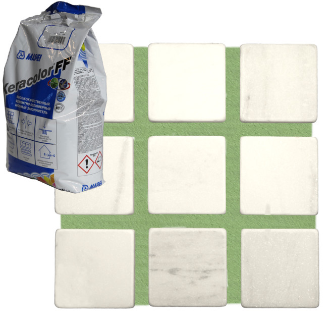 Затирка для плитки Mapei Keracolor FF №181 нефрит Мапей Кераколор ФФ фасовка 5 кг купить 