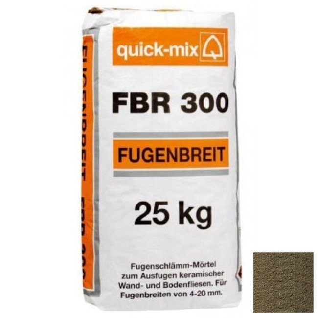Затирка Quick-mix FBR 300 Фугенбрайн серая 25 кг