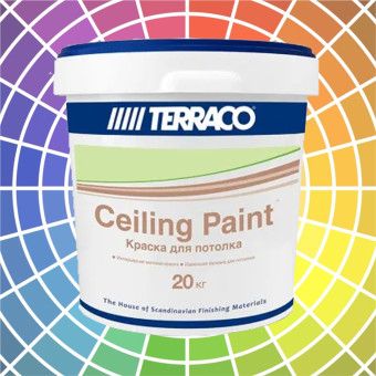 Краска Terraco Ceiling Paint для потолков 20 кг
