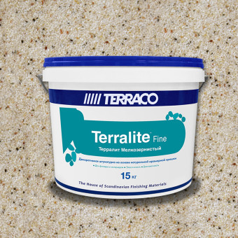 Декоративная штукатурка Terraco Terralite Fine мелкозернистая A40-F 15 кг