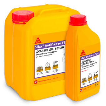 Ускоритель твердения Sika Antifreeze FS-1 для зимнего бетонирования 1 л Ускоритель твердения Sika Antifreeze FS-1 для зимнего бетонирования 1 л