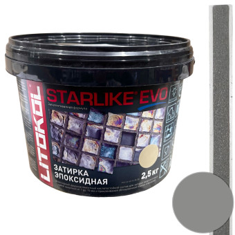 Затирка Litokol Starlike Evo S.115 grigio seta 2,5 кг