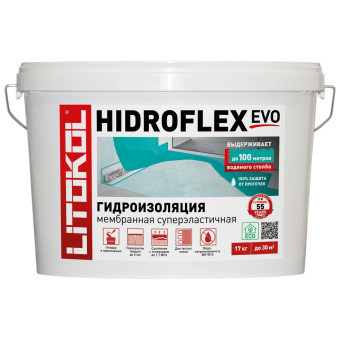 Гидроизоляция Litokol Hidroflex Evo полимерная 17 кг