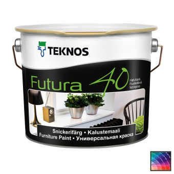 Краска Teknos Futura 40 универсальная база 3 2,7 л Краска Teknos Futura 40 универсальная база 3 2,7 л