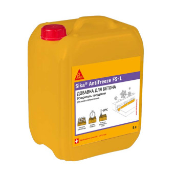 Ускоритель твердения Sika Antifreeze FS-1 для зимнего бетонирования 5 л