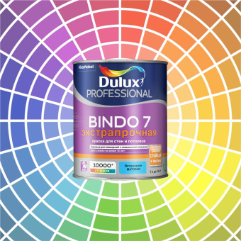 Краска Dulux Bindo 7 для стен и потолков база BC 0.9 л