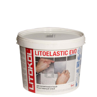 Клей Litokol Litoelastic Evo для плитки и камня белый 5 кг