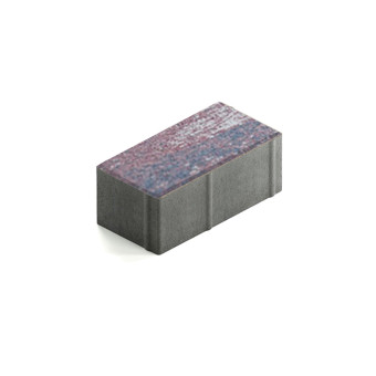 Тротуарная плитка Steingot Прямоугольник 200х100 мм Color Mix Аметист толщина 80 мм