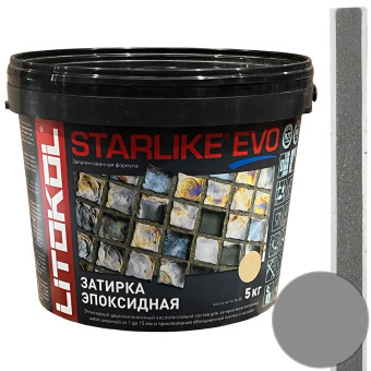 Затирка Litokol Starlike Evo S.115 grigio seta 5 кг