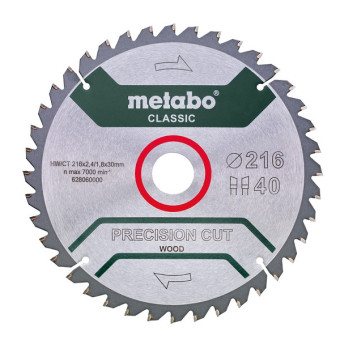 Диск пильный по дереву Metabo 216x30 мм Диск пильный по дереву Metabo 216x30 мм