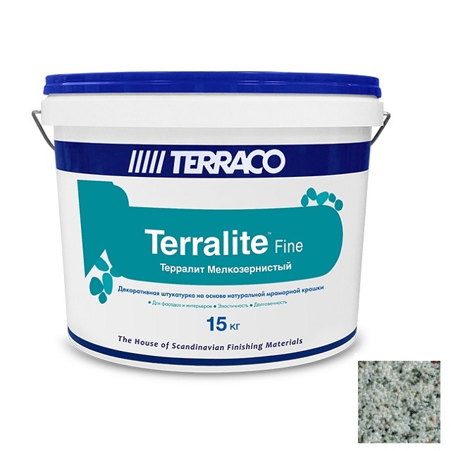 Декоративная штукатурка Terraco Terralite Fine мелкозернистая A83-F 15 кг