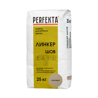 Затирка цементная Perfekta Линкер Шов кремовая 25 кг