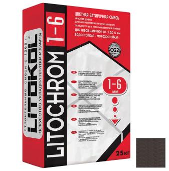 Затирка Litokol Litochrom 1-6 C.470 черная 25 кг