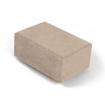 Брусчатка Нобетек 1П8Ф п/п белый цемент песочная 210х140х80 мм