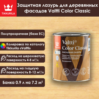 Лазурь Tikkurila Valtti Color Classic фасадная 0.9 л