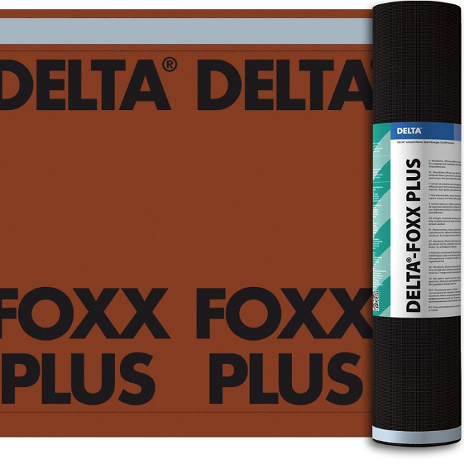 Мембрана диффузионная Dorken Delta-Foxx Plus для пологих скатов 1,5x50 м