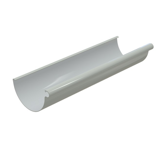 Желоб водосточный GLC PVC 152 мм 3 м.п. белый RAL 9010
