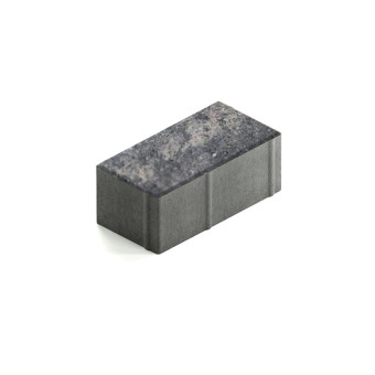 Тротуарная плитка Steingot Прямоугольник 200х100 мм Color Mix Штайн Блэк толщина 80 мм