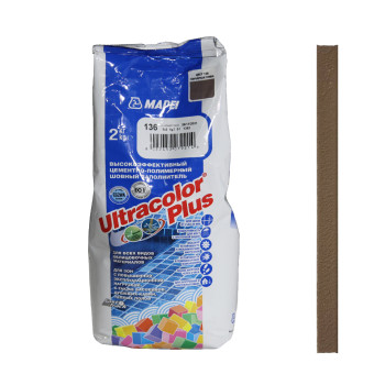 Затирка Mapei Ultracolor Plus №136 гончарная глина 2 кг